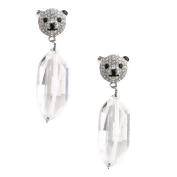 KATE SPADE • Arctic Friends Polar Bear Drop Earrings - Picture 1 of 4